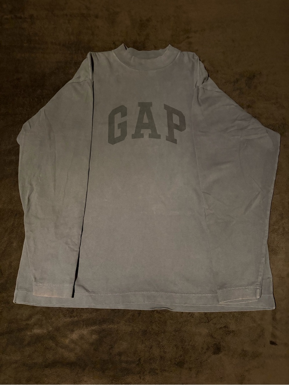 YZY GAP Black Dove Longsleeve Charcoal Engineered by Balenciaga
